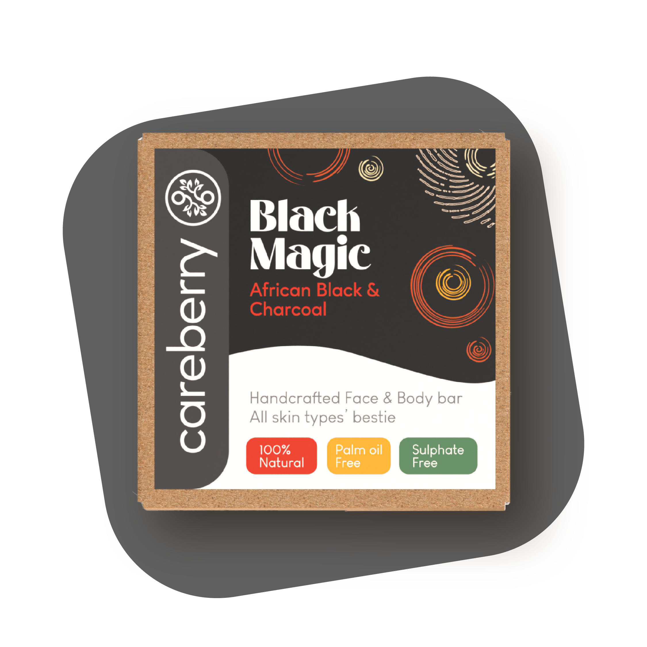 Black Magic: African Black Soap & Charcoal Face & Body Bar