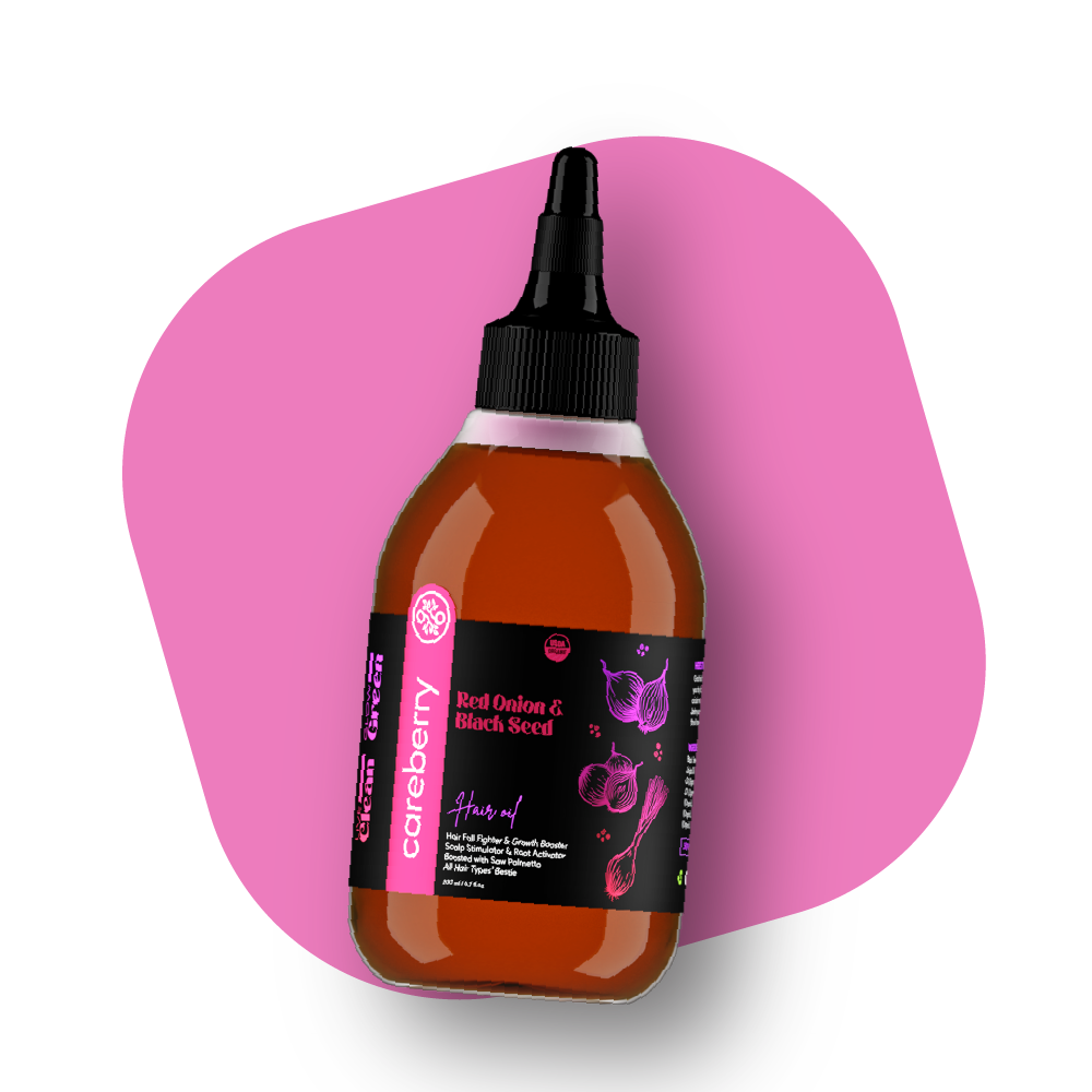 red onion and black seed hair oil