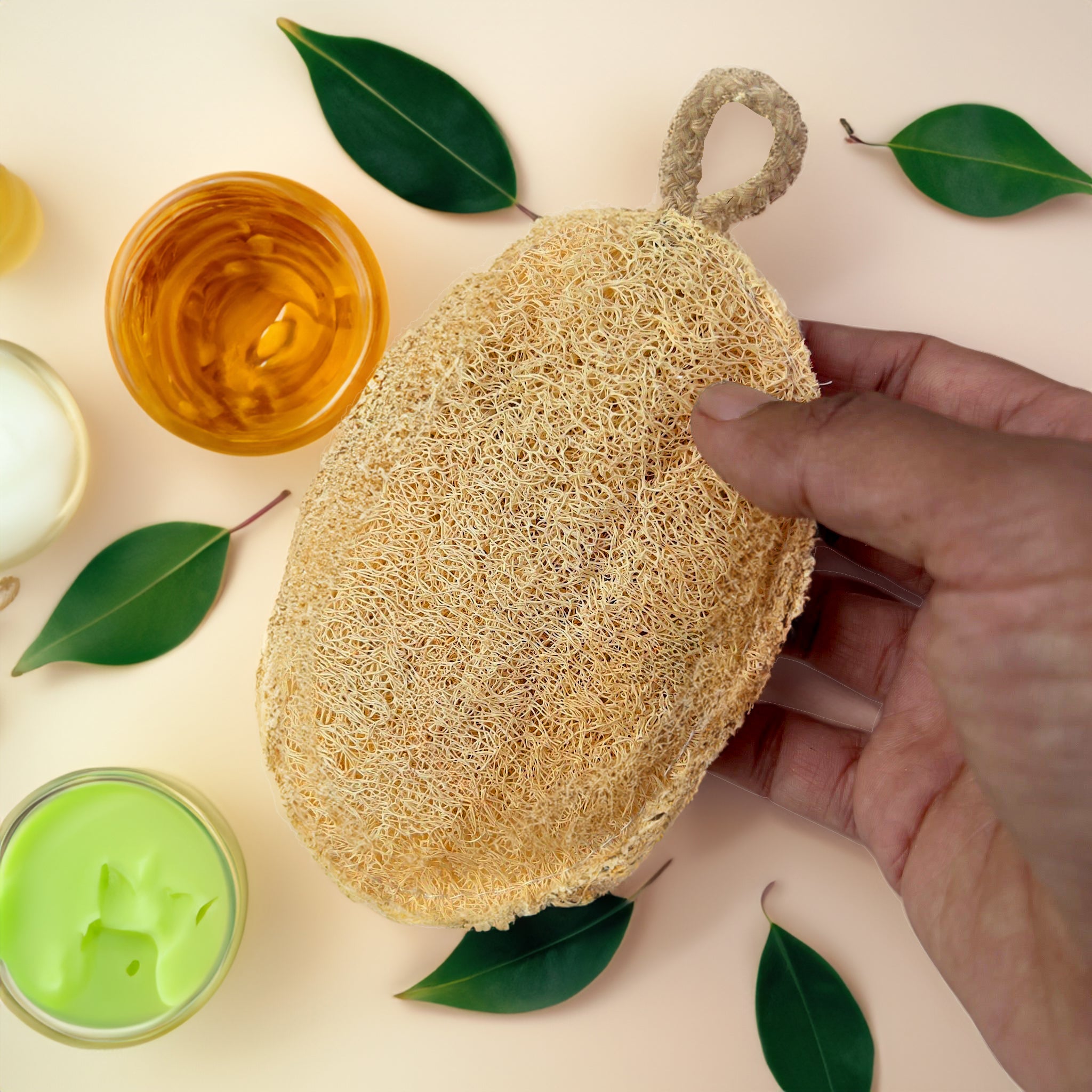 Earth-Embrace Exfoliating Loofah natural bathing tool