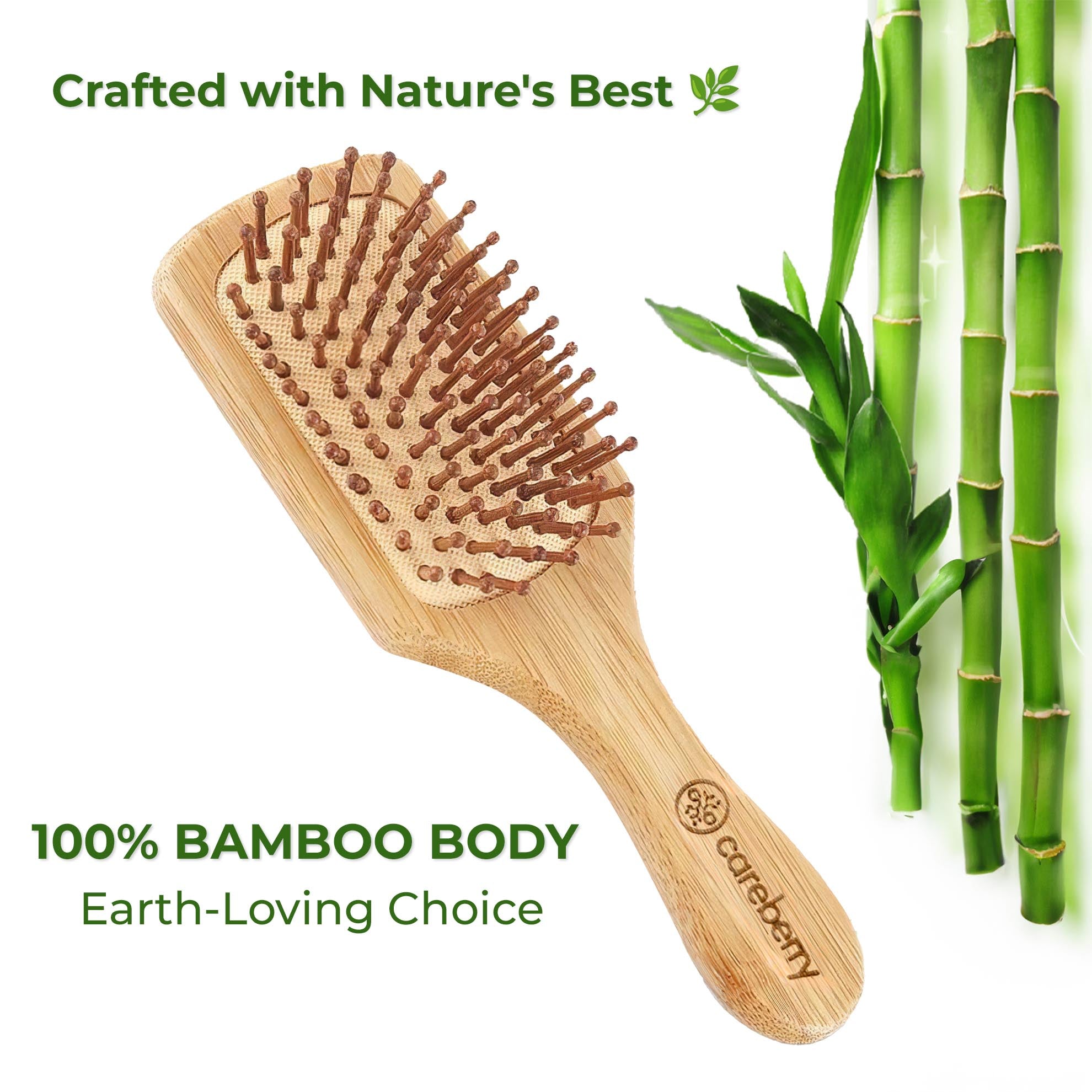 Eco friendly Bamboo Paddle Hairbrush