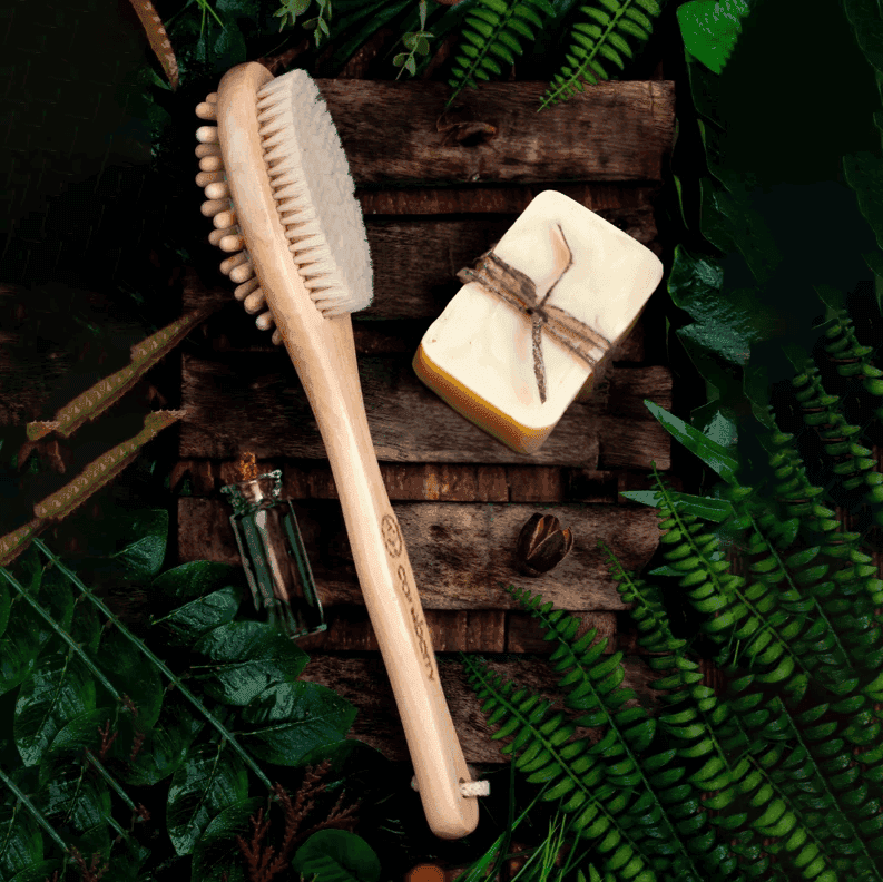 Bamboo Body scrubbing Brush