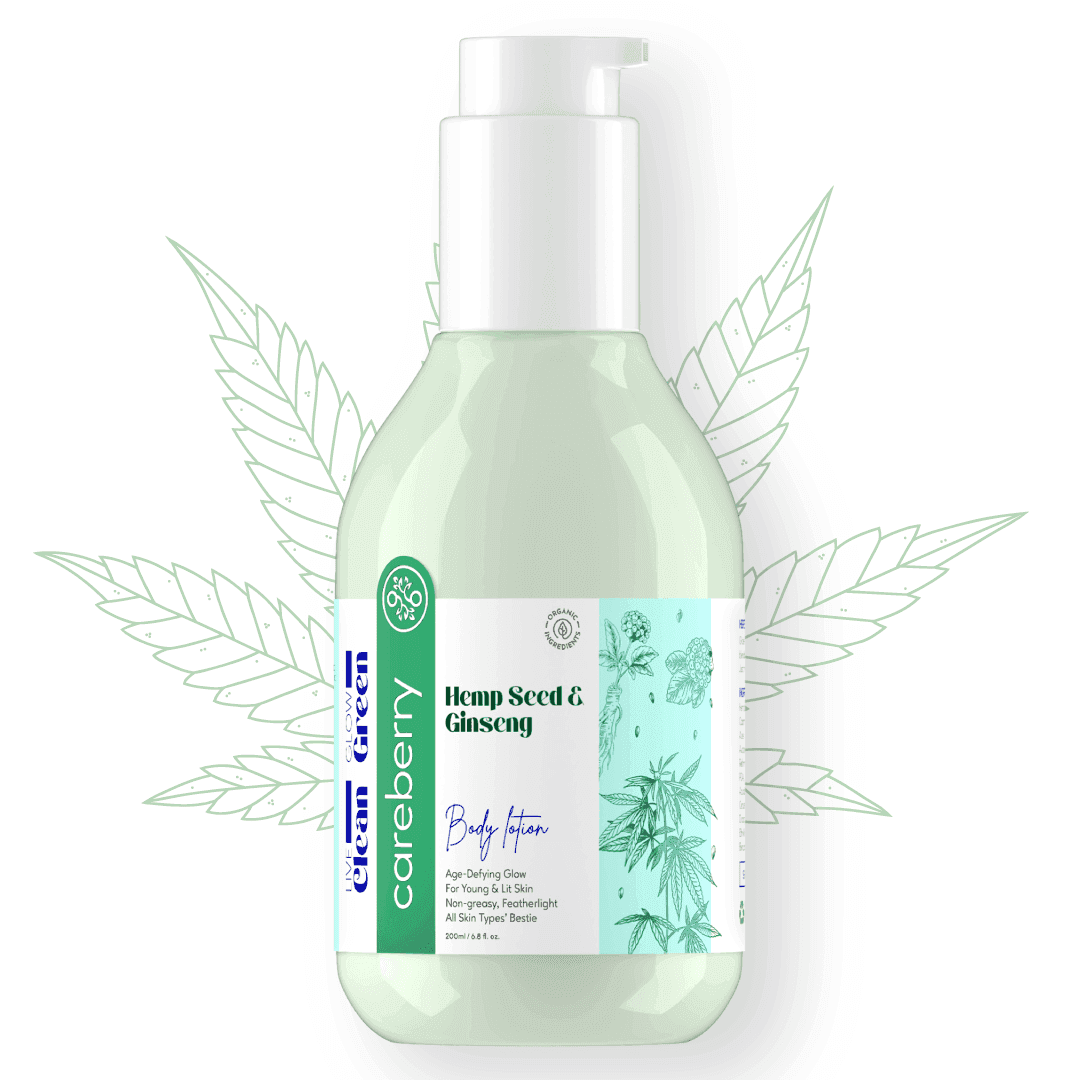 Hemp & Shea Butter Body Wash 300ml and Hemp Seed & Ginseng Age-Defying Body Lotion 200ml combo