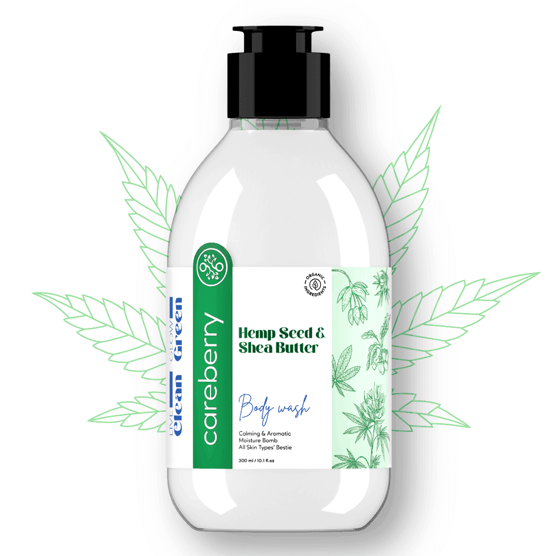 Hemp & Shea Butter Body Wash 300ml and Hemp Seed & Ginseng Age-Defying Body Lotion 200ml combo