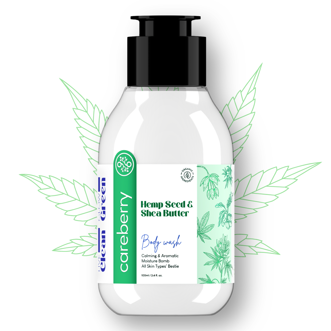Hemp Seed & Shea Butter Calming Body Wash 100ml (Travel Friendly)