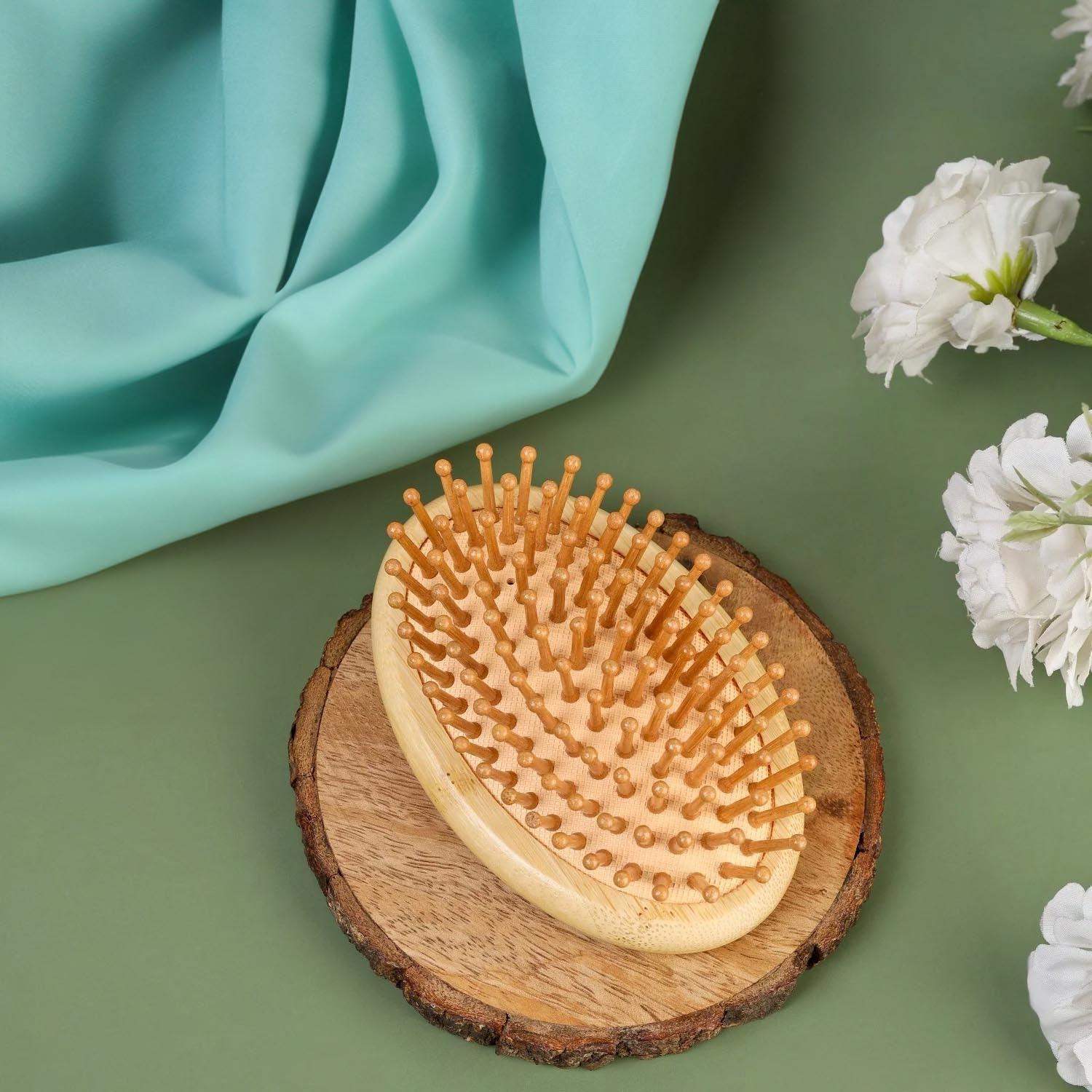 Careberry's Bamboo Bliss Mini Hairbrush