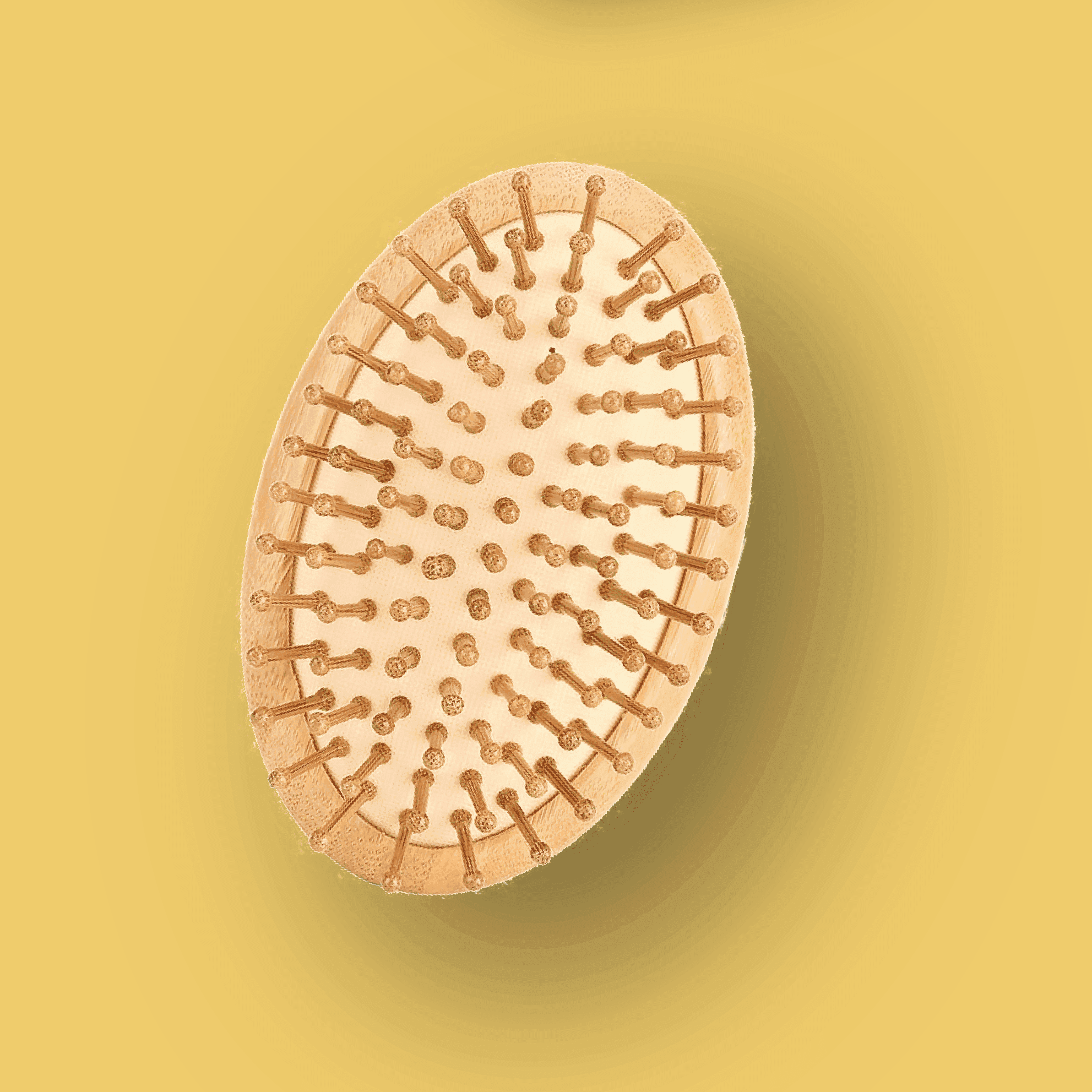 Careberry's Bamboo Bliss Mini Hairbrush