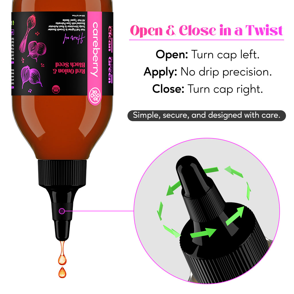 Red Onion & Black Seed Hair Care Duo | Shampoo & Oil Combo for Hair Growth | 300ml Shampoo + 200ml Oil
