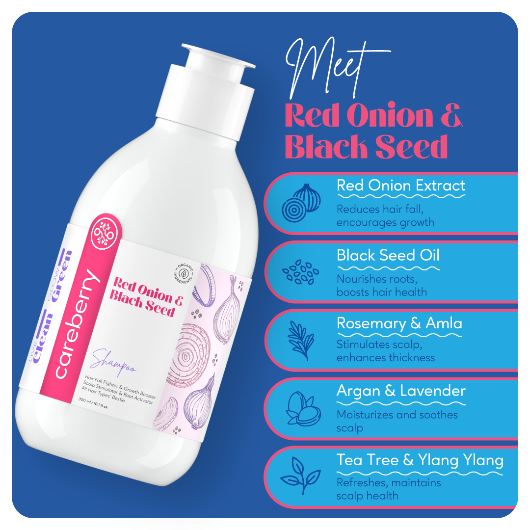 Red Onion & Black Seed Hair Growth Shampoo